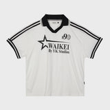 スターロゴカラージャージーハーフTシャツ / Star logo collar jersey half sleeve tshirts