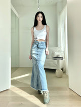 ハートクロップスリ－ブレス/845. Heart crop sleeveless (2color)