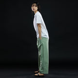 ワンタックワイドフィットパンツ/ONE TUCK WIDE FIT PANTS-LIGHT KHAKI