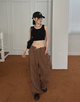 ボーイワイドカーゴパンツ/Boy Wide Cargo Pants (2color)