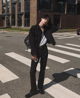 サークルブーツカットズボン/Circle bootcut trousers