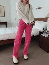 ブロック ニット カーディガン / Block knit cardigan (3color)