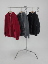 Perfect Velour Hood Zip Up (3color)