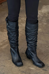 ブラーリーリンクルロングブーツ / BLURRY WRINKLE LONG BOOTS_3COLORS