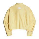 DART VOLUME CROP SHIRT (YELLOW) (6543168176246)