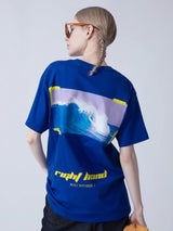 BIG WAVE 1/2 T-SHIRT_BLUE (6581196947574)