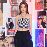 チェッカーボードスクエアトップ / TOP(9295) Checkerboard Square Top