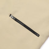 [UNISEX] Satin-Trimmed Padded Racing Jacket (Beige)