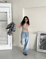 7 color cropped bra top sleeveless