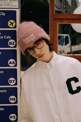 ソフトアンゴラライトパープルビーニー [Unisex]