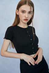 HIDE Tube Top Cardigan (Black) (6570970841206)