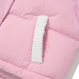 CHERRY FUR SHORT DOWN JUMPER [PINK]