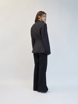 NAVY HOURGLASS STRIPE BLAZER(Copy) (6679786717302)