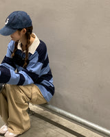 [Bellide made] Stripe Long Sleeve T-shirt