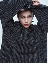 ブレイズ ニット フーディー / Braids Knit Hoodie Charcoal