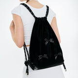 リボンジムサック / Ribbon Gym Sack [Black]