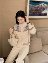 Nordic Bear Wool Knit Cardigan (3color)
