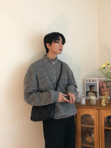 Jack Mix High Neck Half Zip up Knit (6color) (6542628061302)
