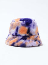 Purple Pansy bucket hat