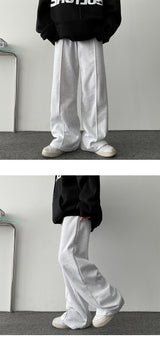 [Fleece] Cuss Slit Banded Waist Pants
