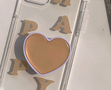 ヘプビダークベージュトランスペアレントケース / Hepbi Dark Beige Transparent Case