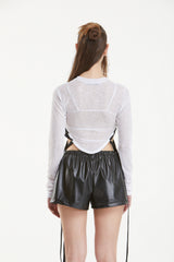 サイドリボンTシャツ / SIDE RIBBON T-SHIRT
