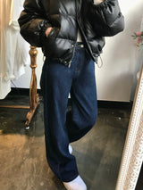 ワイドフィットデニムパンツ / WIDE FIT DARK BLUE DENIM PANTS [17789]