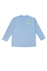 ロゴオーバーフィットラッシュロングスリーブTシャツ/logo overfit rash long sleeve T-shirt (skyblue)