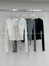 Corset V-neck T-shirt & Cardigan