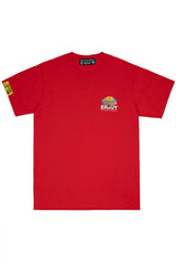 ハンバーガーTシャツ/[ENJOY YOUR MEAL] HAMBURGER 1/2 T-SHIRT_RED