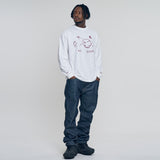 'Mantra' Long Sleeve Shirt White