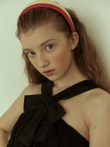 Cream Yellow Satin Headband (6611833127030)