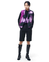 カラーコントラストダウンベスト/Colour Contrast Down Vest _ Purple