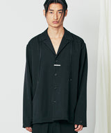 2ウェイナポリカラーストリングシャツジャケット / 2way napoli collar string shirt jacket