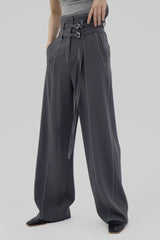 2ベルトワイドスラックス / Two Belt Wide Slacks (3color)