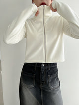 ナノレイジードベルベットジップアップ/Nano Raised Velvet Zip Up (3color)