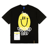 23 スマイルオーバーサイズTシャツ / 23 SMILE OVERSIZED T-SHIRTS BEIGE / BLACK