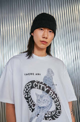 チューブキャットTシャツ/tube cat tee _ blue