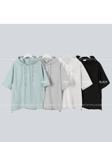 テンセルフードシャツ / Tencel Hooded shirt