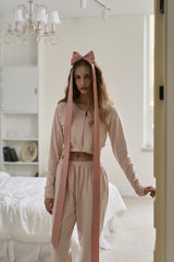 Ballerina Crop Zip-Up - Dreamy Pink