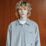 Stripe over fit shirts (6622863491190)