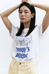 Puppy's delight short sleeve T-shirts white (6594404679798)