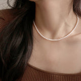 14K ゴールドフィルド 4mm パールネックレス/14K goldfilled 4mm pearl necklace (mother of pearl)