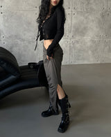 Corset V-neck T-shirt & Cardigan