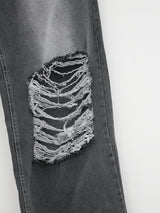 グランジワイドパンツ/no.1859 Grunge Black Blue Wide Pants