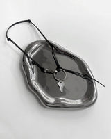 レザーキーリングネックレス / [Unisex] Leather keyring necklace