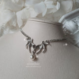 [IDLE Shuhua Necklace] Love Goth Bat Chain Semi Choker Necklace