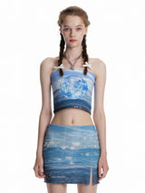 アンダーウェーブスリットスカート / 0 6 under wave slit skirt