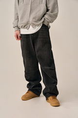 PINTUCK WIDE DENIM