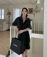 サマーレザーハーフジャンプスーツ / Summer Leather Half Jumpsuit